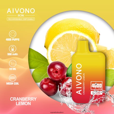 Electronic Cigarette Price - Aivono AIM BOXX 4000 Cranberry Lemon 6L2L2L218