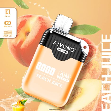 Electronic Cigarette Wholesale - Aivono AIM CLEAR 8000 Peach Juice 6L2L2L203