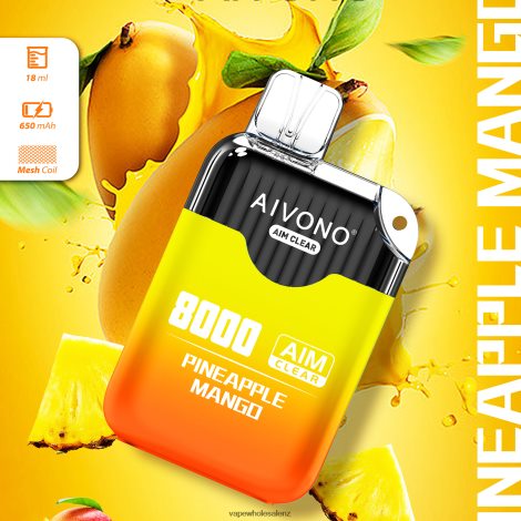 Vape Wholesale Supplier - Aivono AIM CLEAR 8000 Pineapple Mango 6L2L2L209