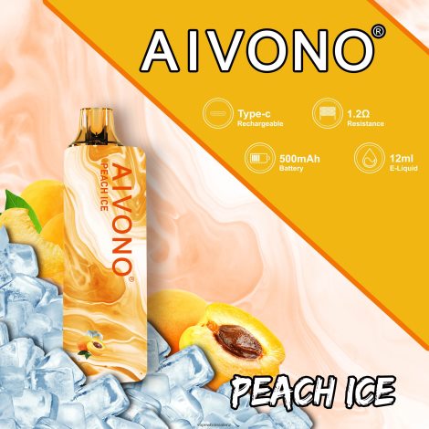 Electronic Cigarette Wholesale - Aivono AIM GUN 7000 Peach Ice 6L2L2L103