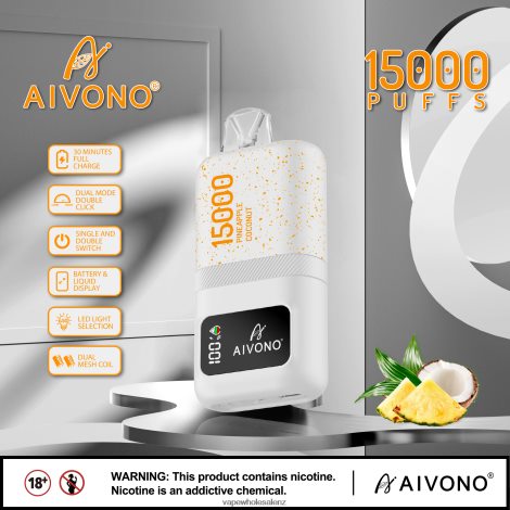 Vape Wholesale Prices - Aivono AIM magic 15000 Pineapple Coconut 6L2L2L72