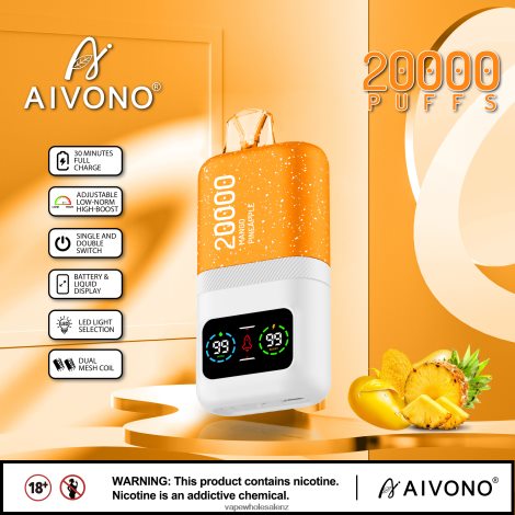 Electronic Cigarette NZ - Aivono AIM magic 20000 Mango Pineapple 6L2L2L77