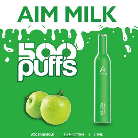 Vape Wholesale NZ - Aivono AIM MILK 500 Sour Apple 6L2L2L267