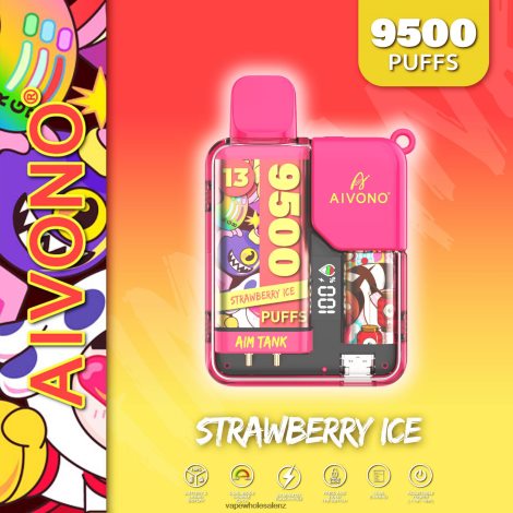 Electronic Cigarette Price - Aivono AIM TANK 9500 Strawberry Ice 6L2L2L38