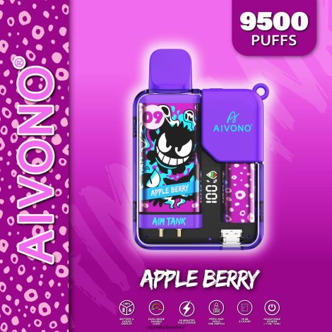 Electronic Cigarette Wholesale - Aivono AIM TANK 9500 Apple Berry 6L2L2L43