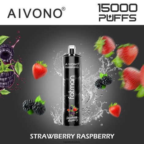 Vape Supplies NZ - Aivono FATMAN 15000 Strawberry Raspberry 6L2L2L15