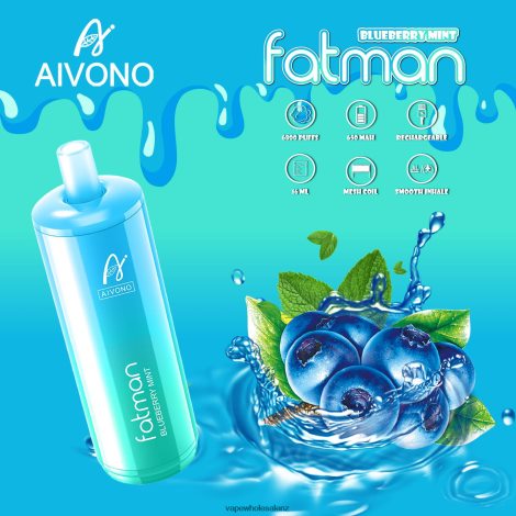 E Cig Wholesale - Aivono FATMAN 6800 Blueberry Mint 6L2L2L22