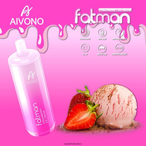 E-Cigarette Wholesale - Aivono FATMAN 6800 Strawberry Ice Cream 6L2L2L21