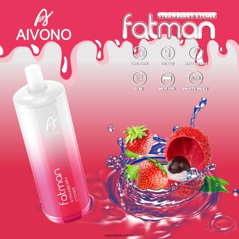 Electronic Cigarette Wholesale - Aivono FATMAN 6800 Strawberry Lychee 6L2L2L23