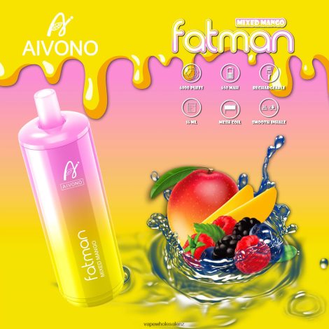 Electronic Cigarette Wholesale Price - Aivono FATMAN 6800 Mixed Mango 6L2L2L26