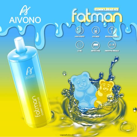 Vape Wholesale Prices - Aivono FATMAN 6800 Gummy Bear Ice 6L2L2L32