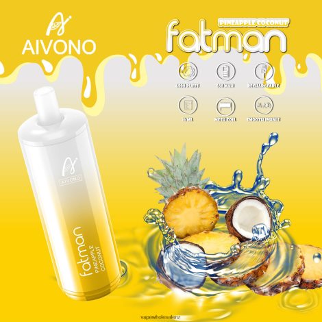 Vape Wholesale Supplier - Aivono FATMAN 6800 Pineapple Coconut 6L2L2L29