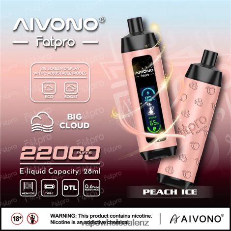 E Cigarettes Wholesale Suppliers - Aivono Fatpro 22000 Peach Ice 6L2L2L5