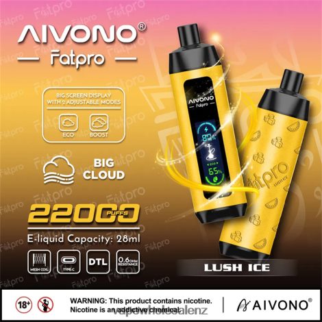 Electronic Cigarette Wholesale - Aivono Fatpro 22000 Lush Ice 6L2L2L3