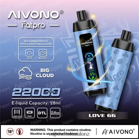 Electronic Cigarette Wholesale Price - Aivono Fatpro 22000 Love 66 6L2L2L6