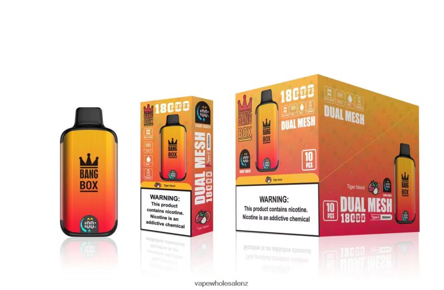 Vape Suppliers NZ - Bang Box 18000 puffs Tiger Blood DZ888P94