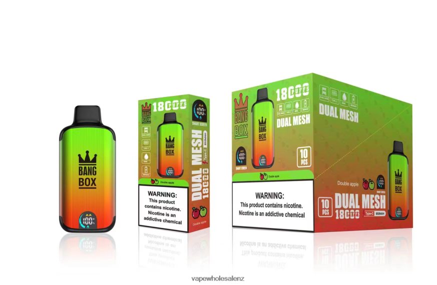 Vape Supplies NZ - Bang Box 18000 puffs Double Apple DZ888P93