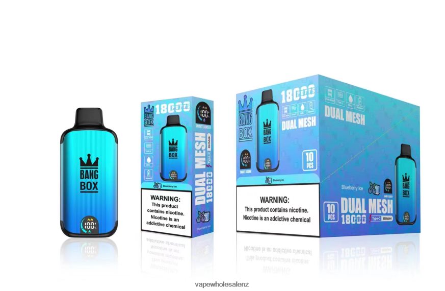 Vape Wholesale Prices - Bang Box 18000 puffs Blueberry Ice DZ888P90