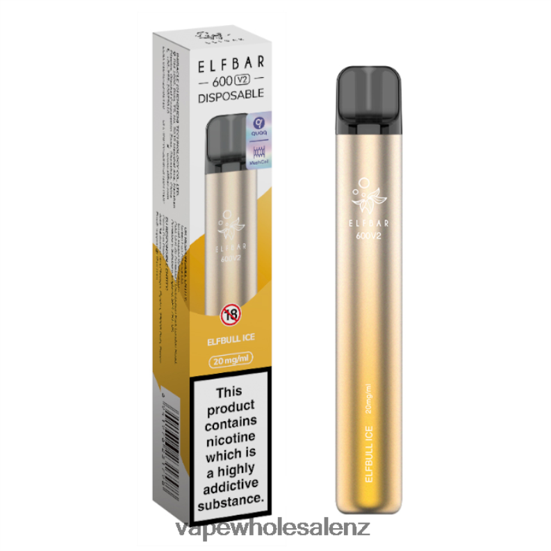 E Cig Wholesale - Elfbull Ice NPP44282 ELFBAR 600V2 20mg