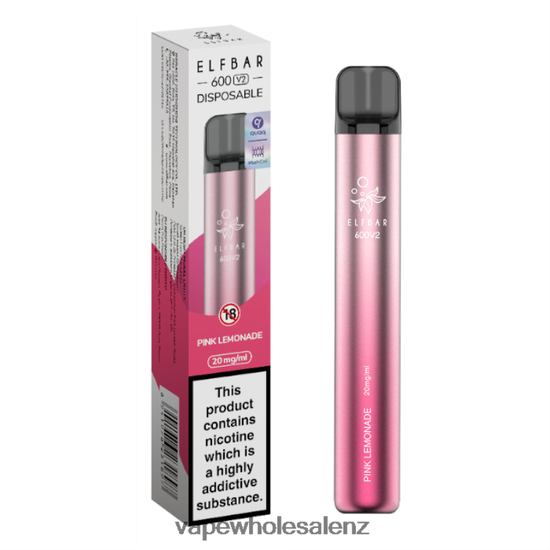 E Cig Wholesale - Pink Lemonade NPP44292 ELFBAR 600V2 20mg