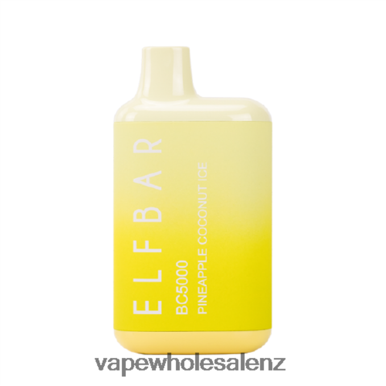 E Cigarettes Wholesale Suppliers - Pineapple Coconut Ice NPP44305 ELFBAR BC5000