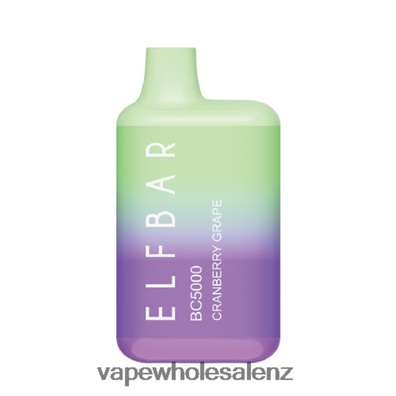 Vape Wholesale Distributor NZ - Cranberry Grape NPP44300 ELFBAR BC5000