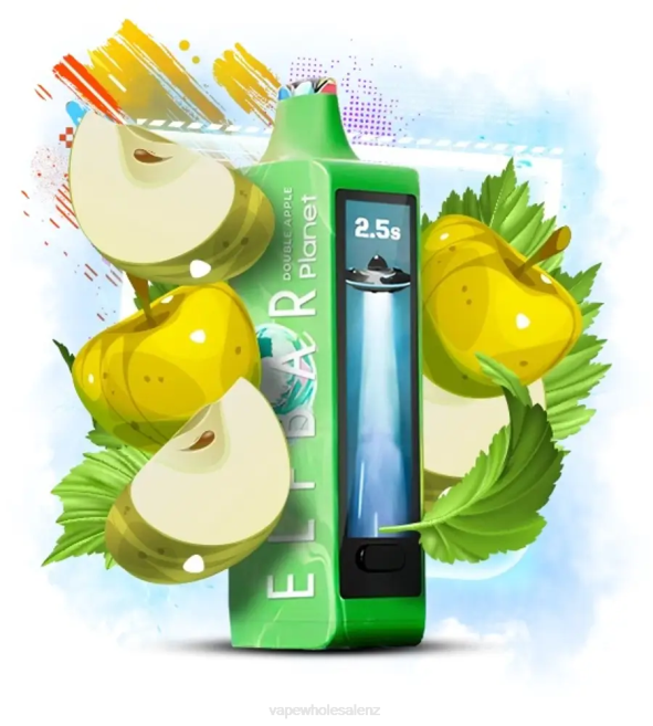 Cheapest Vape Wholesale - Double Apple Elf Bar Planet 25000 HR0J14