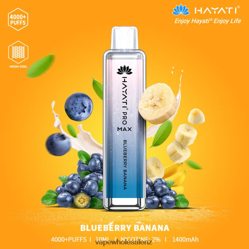 E Cig Wholesale - Blueberry Banana NPP44192 Hayati Pro Max 4000