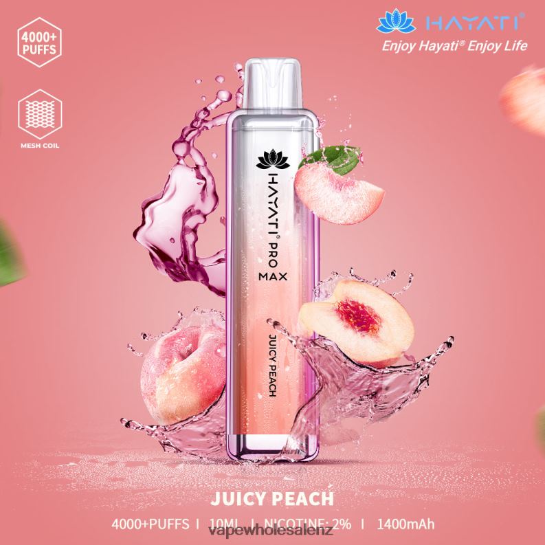 E Cig Wholesale - Juicy Peach NPP44162 Hayati Pro Max 4000