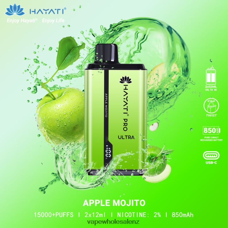 E Cigarettes Wholesale Suppliers - Apple Mojito NPP44205 Hayati Pro Ultra