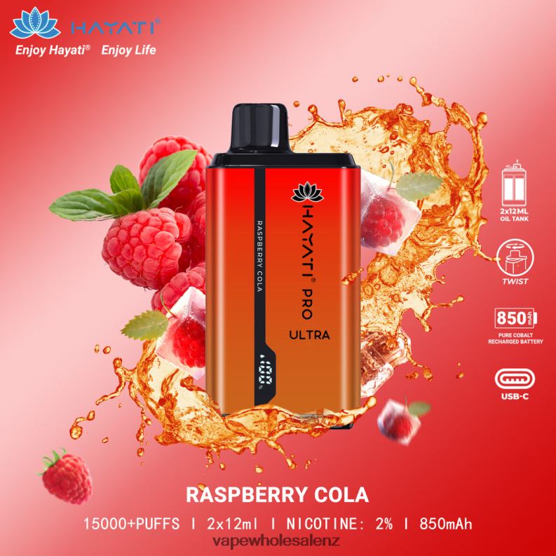 E Cigarettes Wholesale Suppliers - Raspberry Cola NPP44215 Hayati Pro Ultra