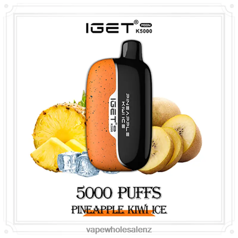 Cheapest Vape Wholesale - IGET Moon K5000 Pineapple Kiwi Ice VT86R14