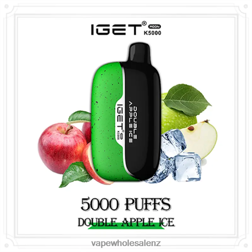 Electronic Cigarette Online - IGET Moon K5000 Double Apple Ice VT86R19