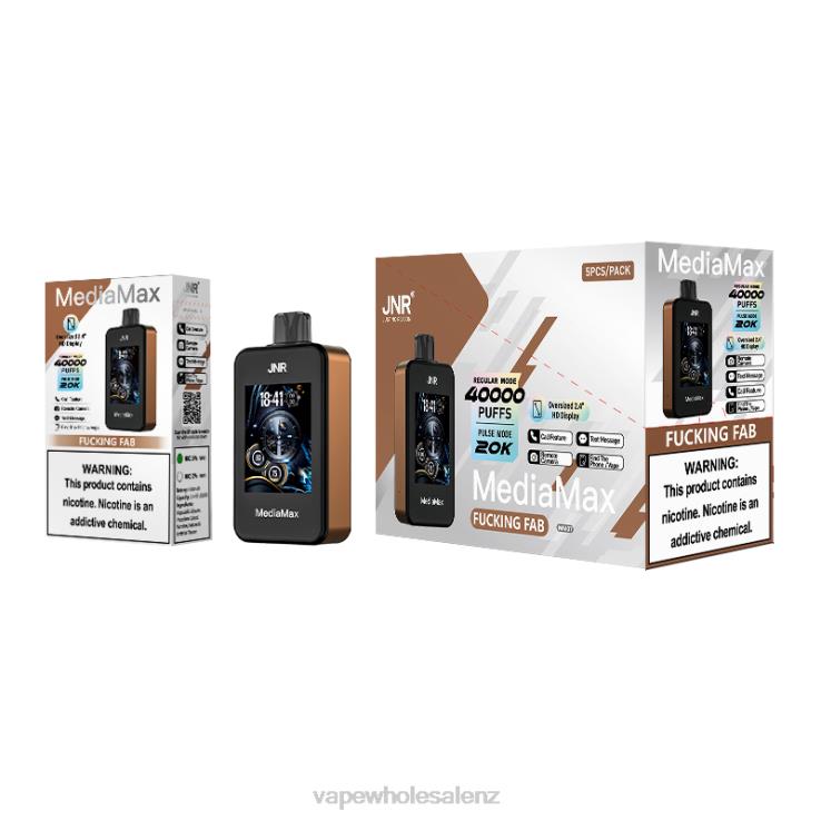 E-Cigarette Wholesale - JNR MediaMax 40k Puff NBBR213 Fcuking Fab