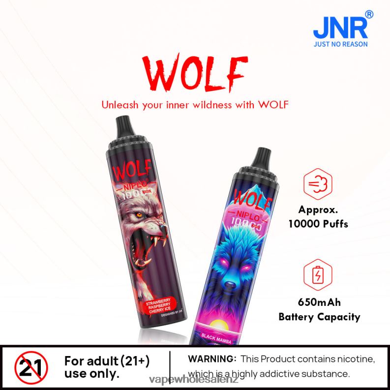 E Cig Wholesale - Peach Ice NPP44102 JNR WOLF NIPLO