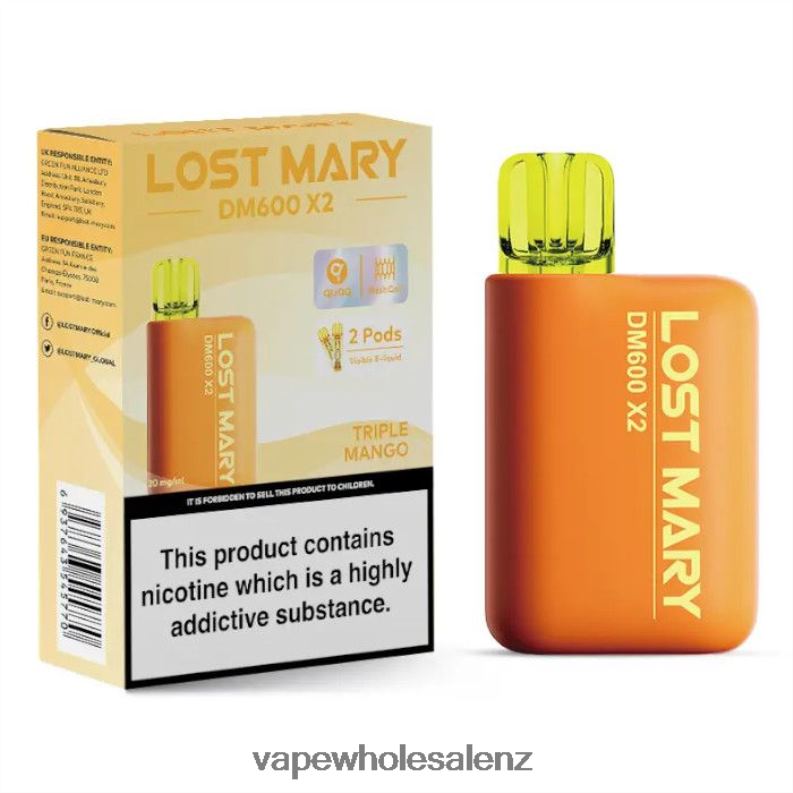 E-Cigarette Wholesale - Triple Mango NPP44481 LOST MARY DM600 X2