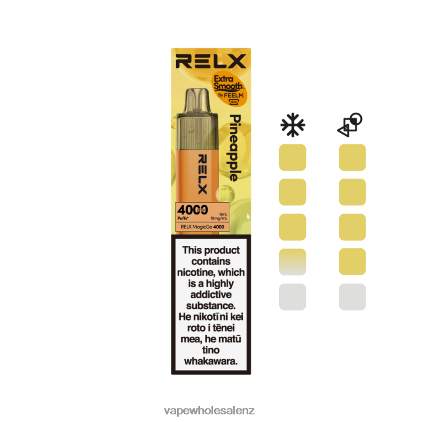 E-Cigarette Wholesale - Pineapple RELX MagicGo 4000 Disposable Vape 2VD2L61