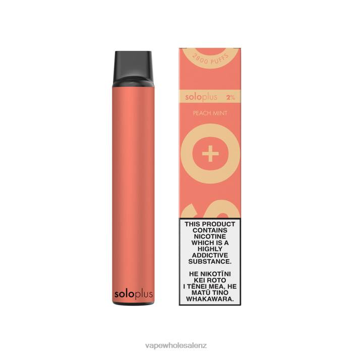 Electronic Cigarette Wholesale - Peach Mint 428223 Solo Plus Disposable Vape