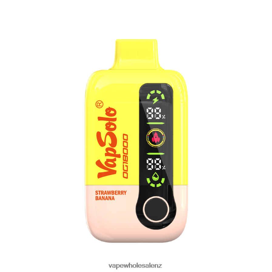 Vape Wholesale Supplier NZ - VapSolo DG18000 Strawberry Banana J64DT68