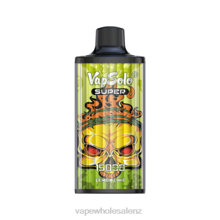 Vape Wholesale Prices - Vapsolo SUPER Disposable Vape Lemon Lime NTV8112