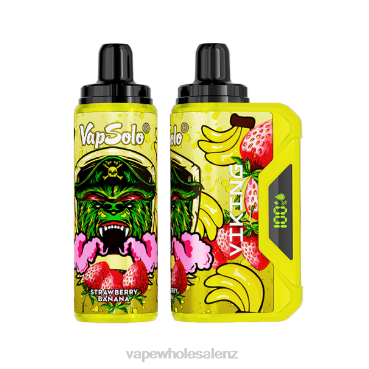 Electronic Cigarette NZ - Vapsolo VIKING Disposable Vape Strawberry Banana NTV8137