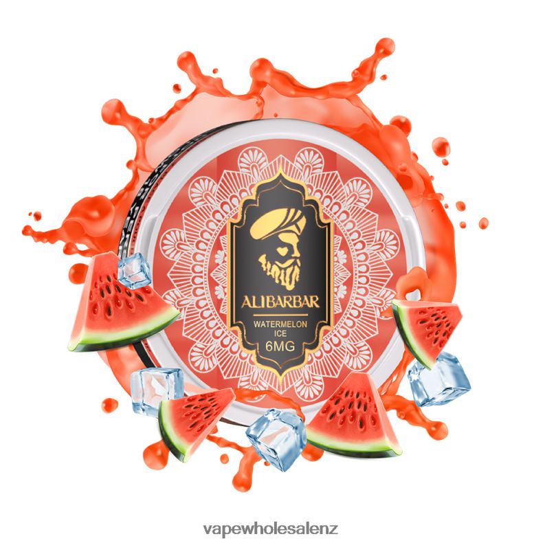 Vape Wholesale NZ - Watermelon Ice NPP4457 ALIBARBAR Nicotine Pouch