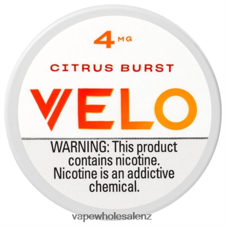 E Cigarettes Wholesale Suppliers - Citrus Burst NPP4435 VELO Nicotine Pouch 4mg