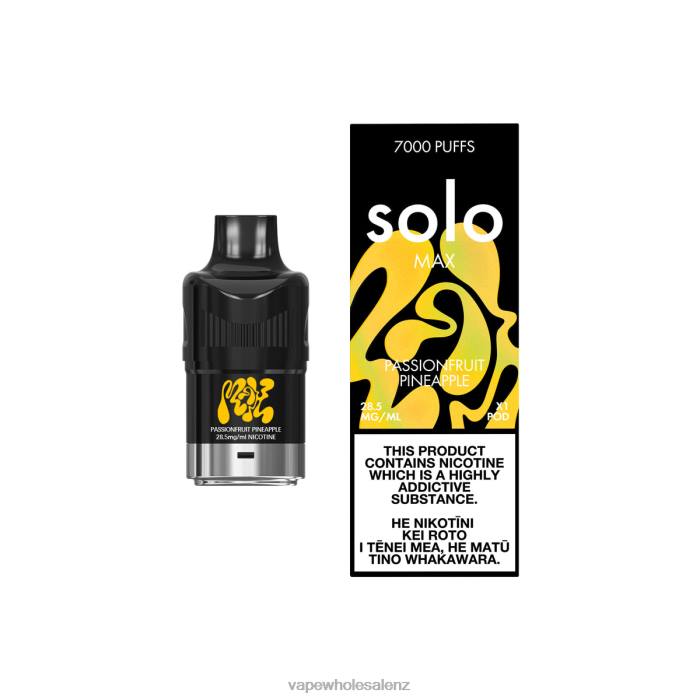 E-Cigarette Wholesale - Passionfruit Pineapple 428281 Solo MAX Pod