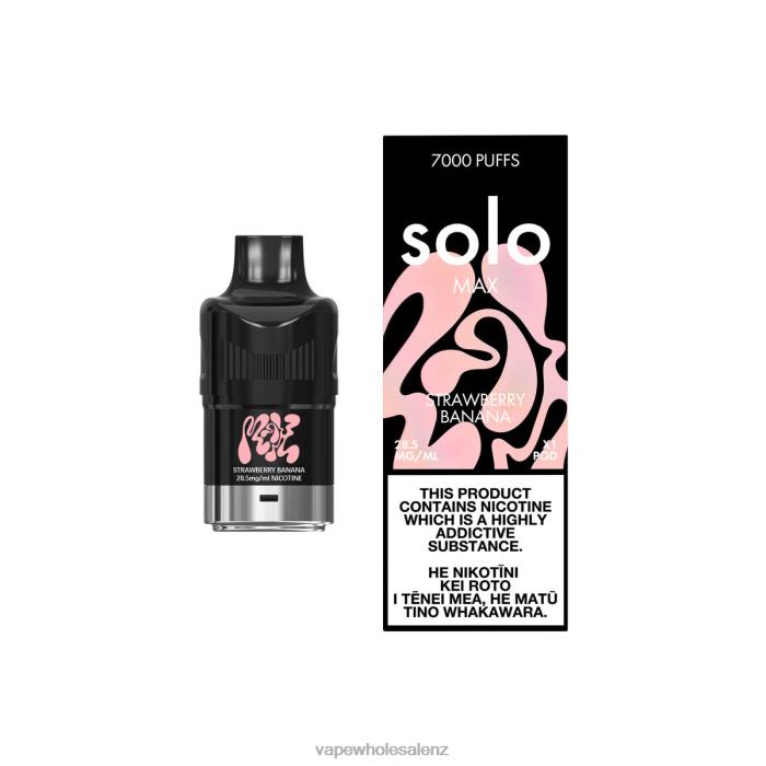 Electronic Cigarette NZ - Strawberry Banana 428277 Solo MAX Pod