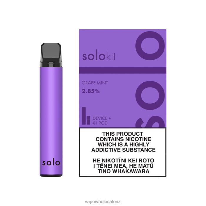 E Cigarettes Wholesale Suppliers - Grape Mint 428245 Solo Pod Kit