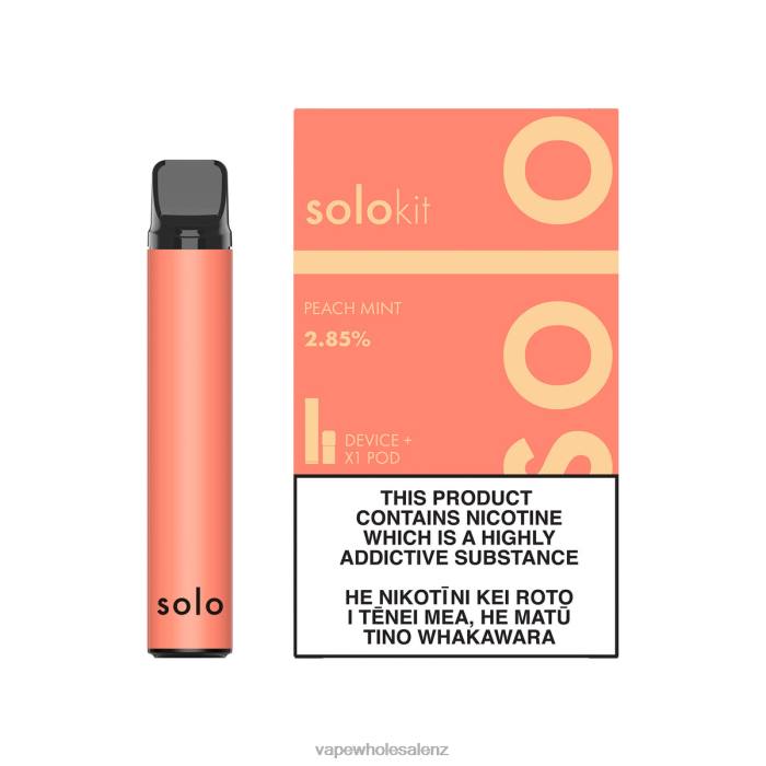 Electronic Cigarette Wholesale Supplier - Peach Mint 428244 Solo Pod Kit